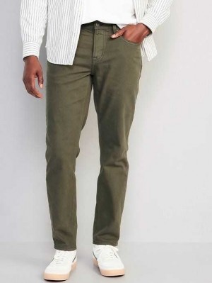 Old Navy Athletic Taper Five-Pocket Pants Olive | IRP982036