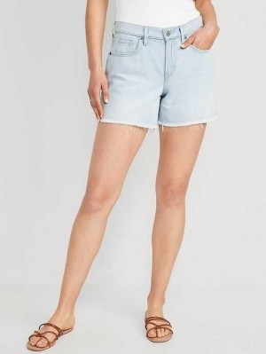 Old Navy Baggy Non-Stretch Cut-Off Jean Shorts Light Wash | QNT024951