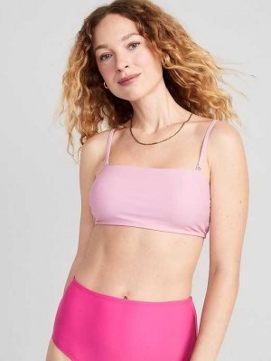 Old Navy Bandeau Swim Top Pink | RKN826091