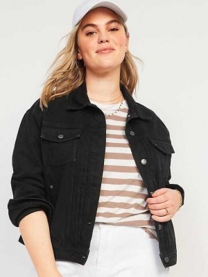 Old Navy Black-Wash Classic Jean Jacket Black | OIS794682