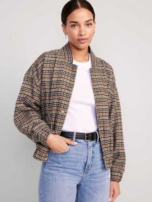 Old Navy Bomber Jacket Houndstooth | SAI234908