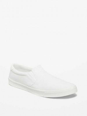 Old Navy Canvas Slip-Ons White | QUH124038