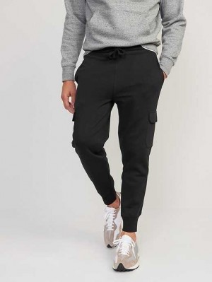 Old Navy Cargo Jogger Sweatpants Black | KHZ307864