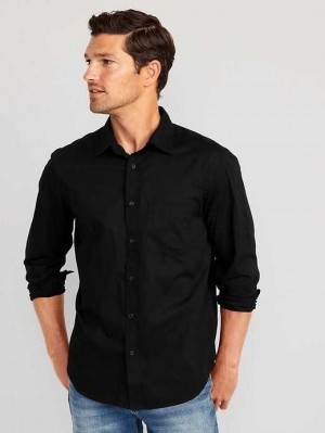 Old Navy Classic-Fit Everyday Shirt Black | RJA879635