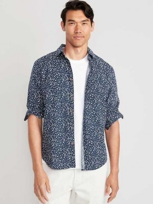 Old Navy Classic-Fit Everyday Shirt Blue | ZKF529706