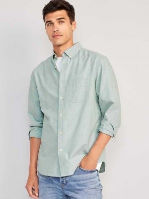 Old Navy Classic-Fit Non-Stretch Everyday Oxford Shirt Turquoise | HYU278563