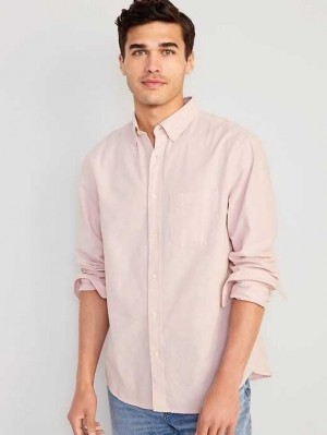 Old Navy Classic-Fit Non-Stretch Everyday Oxford Shirt Pink | CBK480531