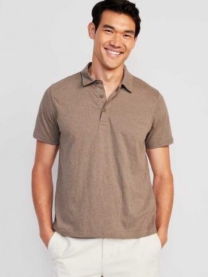 Old Navy Classic Fit Jersey Polo Grey | PXC175296