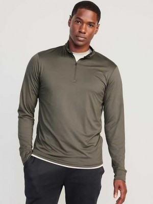 Old Navy Cloud 94 Soft 1/4-Zip Pullover Green | KLH389472