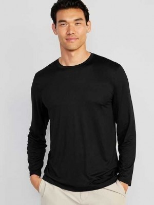 Old Navy Cloud 94 Soft Long-Sleeve T-Shirt Black | ZLD165073