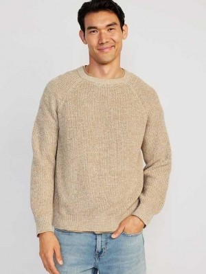 Old Navy Crew-Neck Raglan Sweater Beige | KLH763048