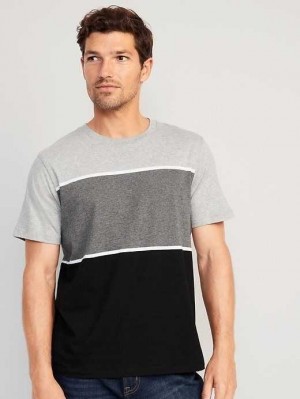 Old Navy Crew-Neck T-Shirt Black / Grey | RLJ465190