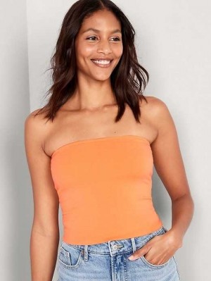 Old Navy Cropped Tube Top Mango | XDG503729