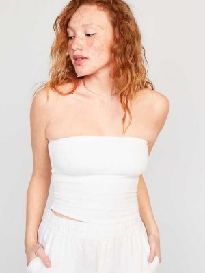 Old Navy Cropped Tube Top White | LHP698517