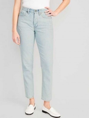 Old Navy Curvy High-Waisted Button-Fly OG Straight Ankle Jeans Leif | EDW426830