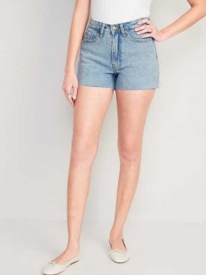 Old Navy Curvy High-Waisted OG Straight Cut-Off Jean Shorts Kallie | GNS032418