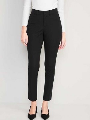 Old Navy Curvy High-Waisted Pixie Skinny Ankle Pants Blackjack | GVZ560472