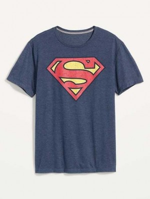 Old Navy DC Comics Superman Gender-Neutral T-Shirt Blue | RAE487190