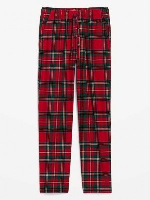 Old Navy Double-Brushed Flannel Pajama Pants Red | NEC567034