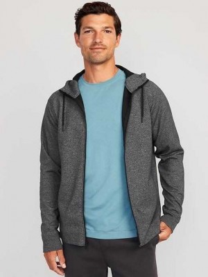 Old Navy Dynamic Fleece Hidden-Pocket Zip Hoodie Grey | WGU120836