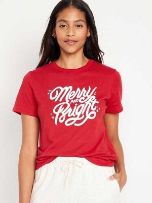 Old Navy EveryWear Graphic T-Shirt Red | UYE650984