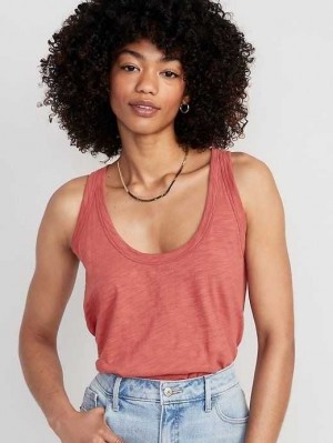 Old Navy EveryWear Slub-Knit Tank Top Dark Red | WIN627380