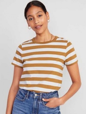 Old Navy EveryWear Striped T-Shirt Brown Stripes | YAP286371