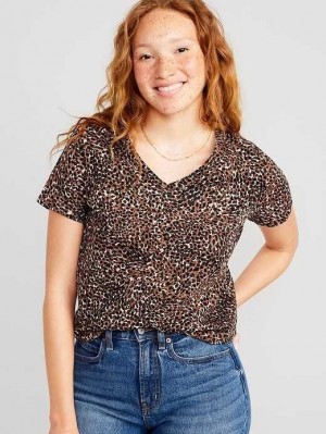 Old Navy EveryWear V-Neck Printed T-Shirt Wild Spots | DHF174052