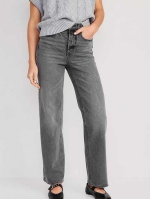 Old Navy Extra High-Waisted Button-Fly Wide-Leg Jeans Paloma | IFW804631