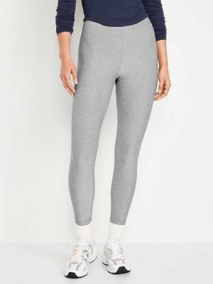 Old Navy Extra High-Waisted Cloud+ 7/8 Leggings Light Grey | SUA689053