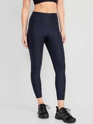 Old Navy Extra High-Waisted Cloud+ 7/8 Leggings Navy | OAI871360