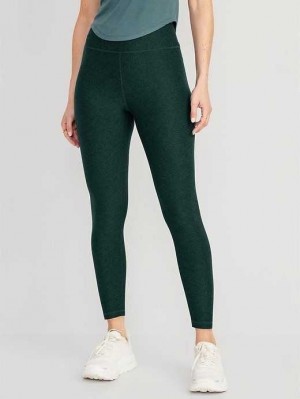 Old Navy Extra High-Waisted Cloud+ 7/8 Leggings Deep Green | IFT826394