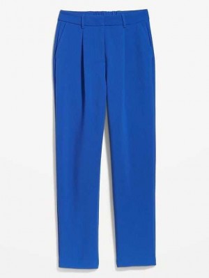 Old Navy Extra High-Waisted Pleated Taylor Trouser Suit Pants Blue | NJY910683