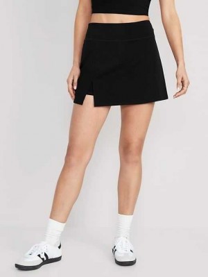 Old Navy Extra High-Waisted PowerChill Skort Black | PLO174390