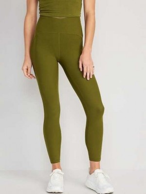 Old Navy Extra High-Waisted PowerLite Lycra ADAPTIV 7/8 Leggings Conifer | ZOM593426