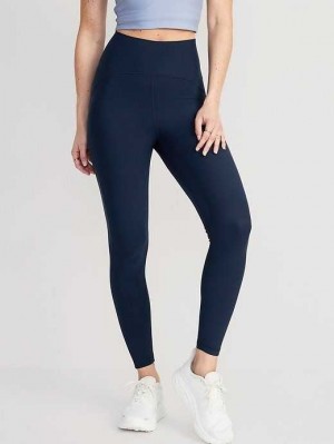 Old Navy Extra High-Waisted PowerLite Lycra ADAPTIV 7/8 Leggings Navy | ROZ169403