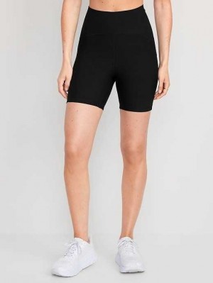 Old Navy Extra High-Waisted PowerLite Lycra ADAPTIV Biker Shorts Blackjack | DLP132954