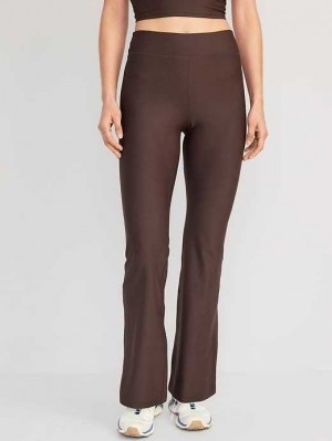 Old Navy Extra High-Waisted PowerSoft Flare Leggings French Roast | XBK370465