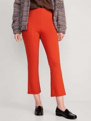 Old Navy Extra High-Waisted Stevie Crop Kick Flare Pants Auburn | NYW310482