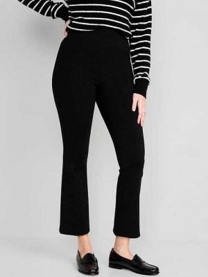 Old Navy Extra High-Waisted Stevie Crop Kick Flare Pants Blackjack | LAV621594