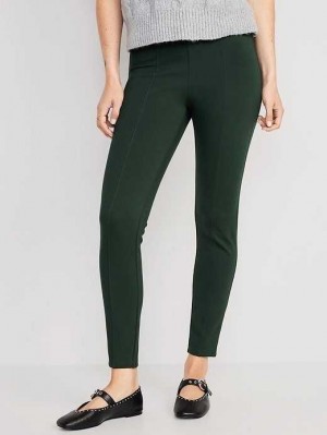 Old Navy Extra High-Waisted Stevie Skinny Ankle Pants Dark Bottle | EFP621549