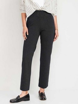 Old Navy Extra High-Waisted Stevie Straight Taper Ankle Pants Dark Grey | PFQ312648