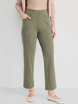 Old Navy Extra High-Waisted Stevie Straight Taper Ankle Pants Grey | ACP049385