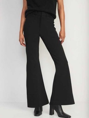 Old Navy Extra High-Waisted Stevie Trouser Flare Pants Blackjack | GWZ207318