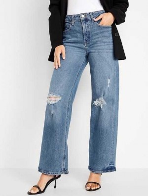 Old Navy Extra High-Waisted Wide-Leg Jeans Cher | PSC602539