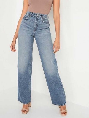 Old Navy Extra High-Waisted Wide-Leg Jeans Nikol | LJZ645138