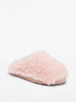 Old Navy Faux-Fur Mule Slippers Pink | YUG581639