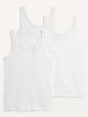 Old Navy First-Layer Tank Top 3-Pack White | MUH803419