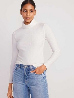 Old Navy Fitted Plush Rib-Knit Turtleneck Light Blue | OFZ746893