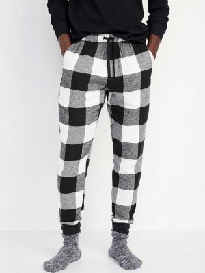 Old Navy Flannel Jogger Pajama Pants Black | AOX741326